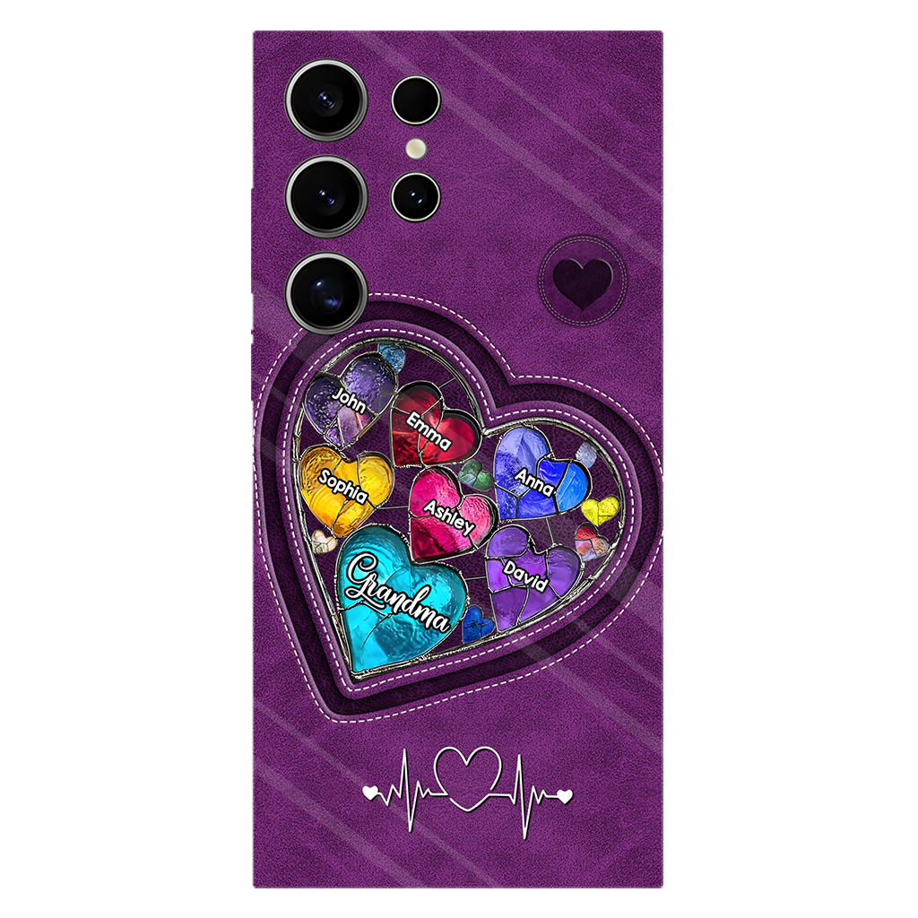 Grandma's Mom's Sweethearts - Personalized Grandma Full Print Phone Case