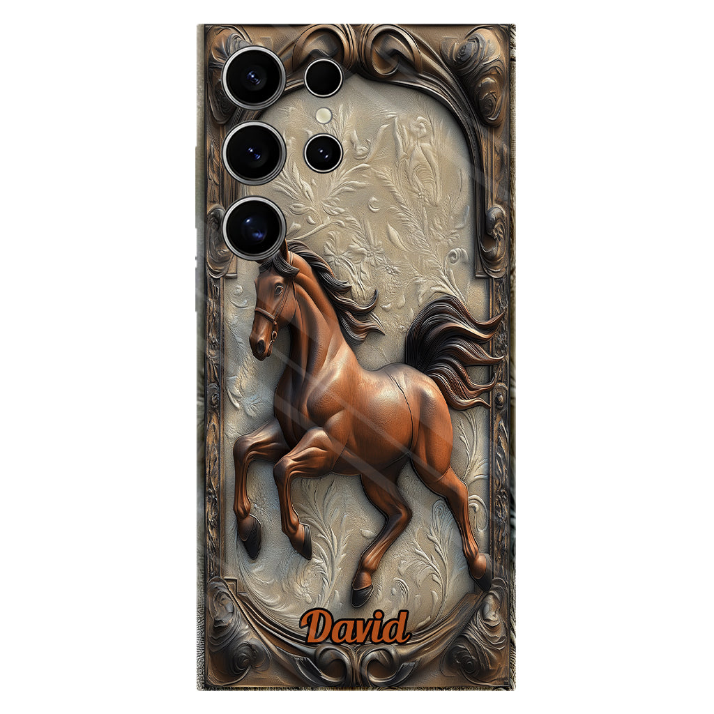Love Horse - Personalized Horse Full Print Phone Case