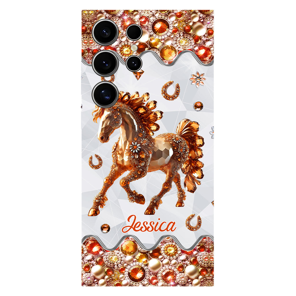 Just A Girl Who Loves Horses - Personalized Horse Full Print Phone Case