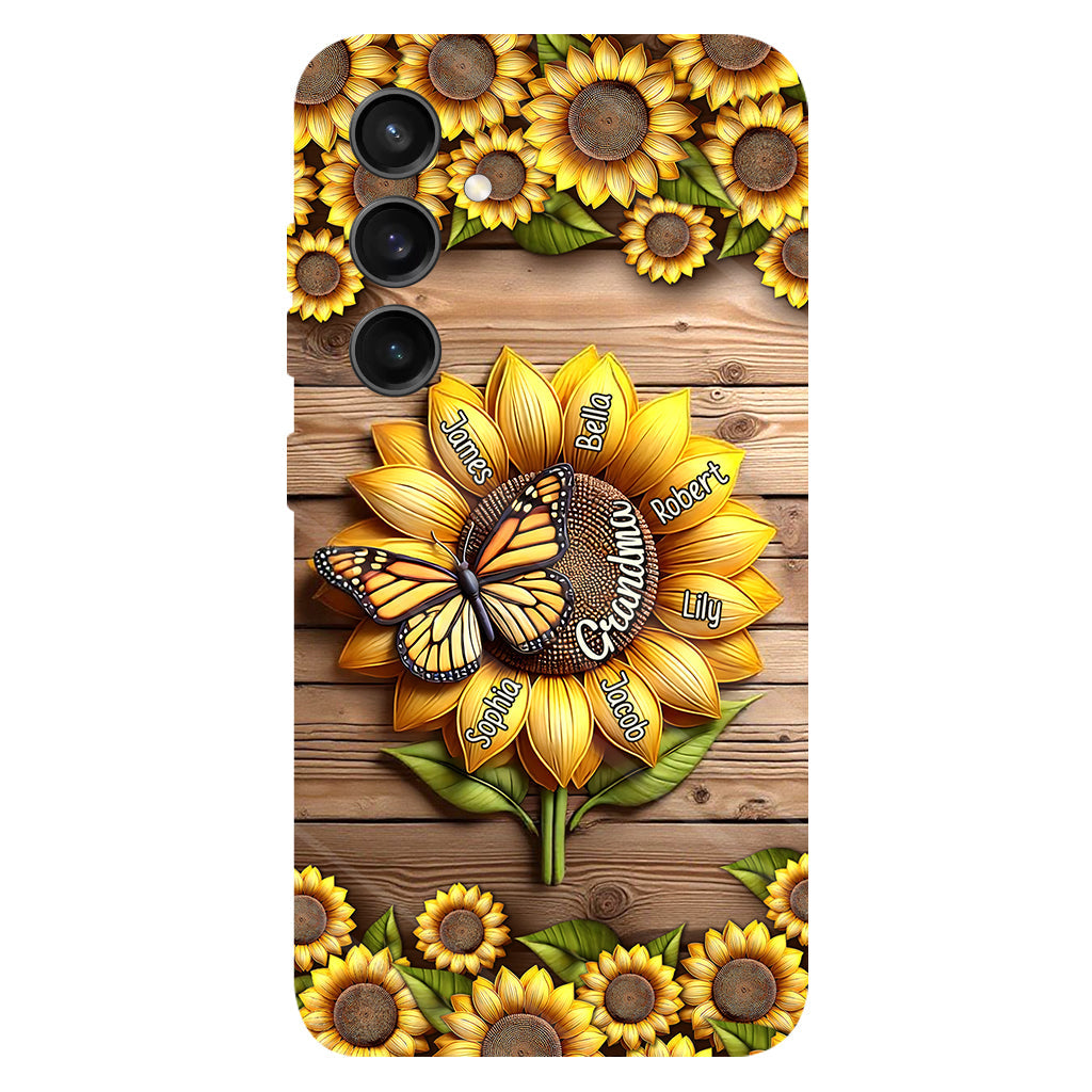 You Are My Sunshine Grandma Mom - Personalized Grandma Full Print Phone Case