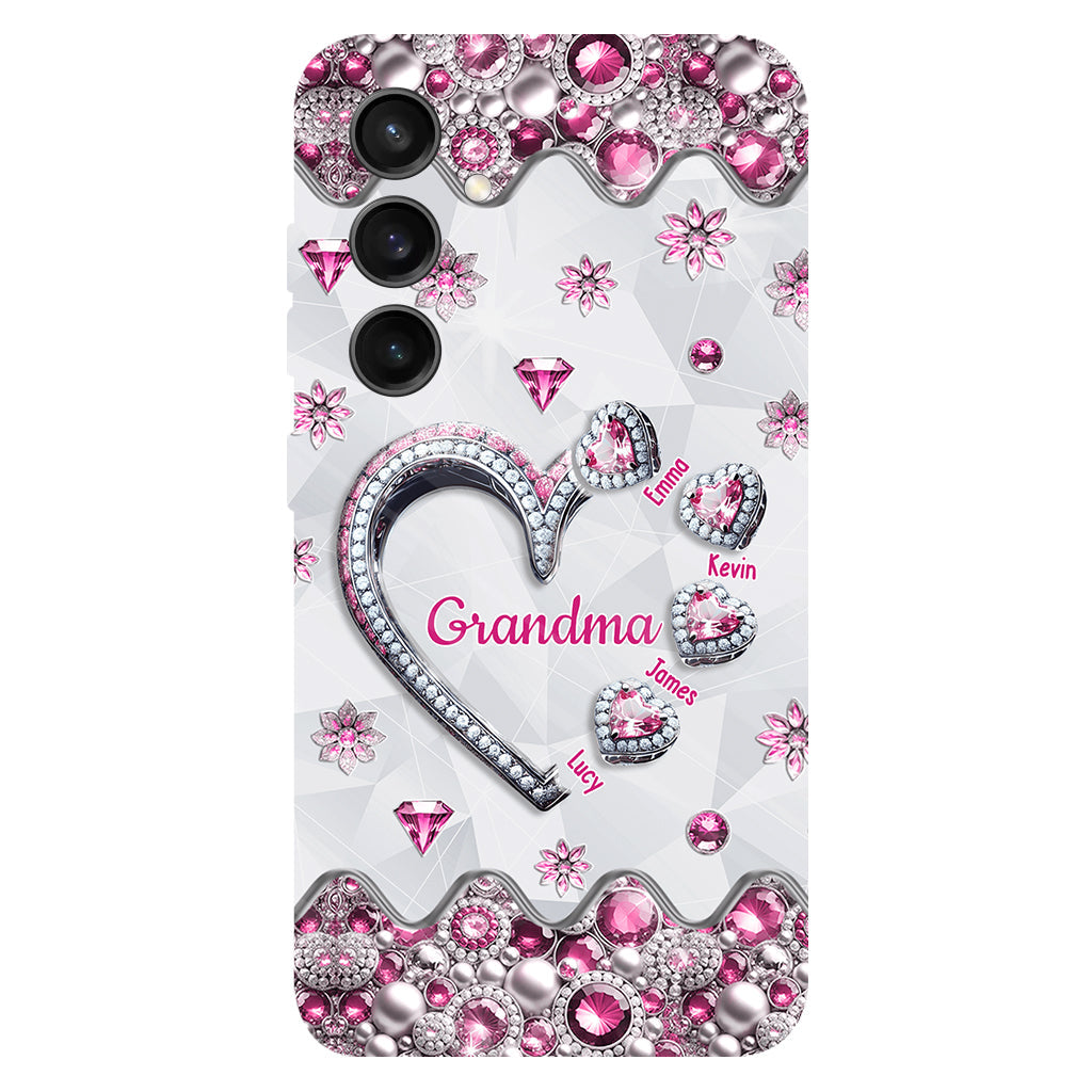 Grandma's Sweethearts Gift For Grandma, Mom,.. - Personalized Grandma Full Print Phone Case