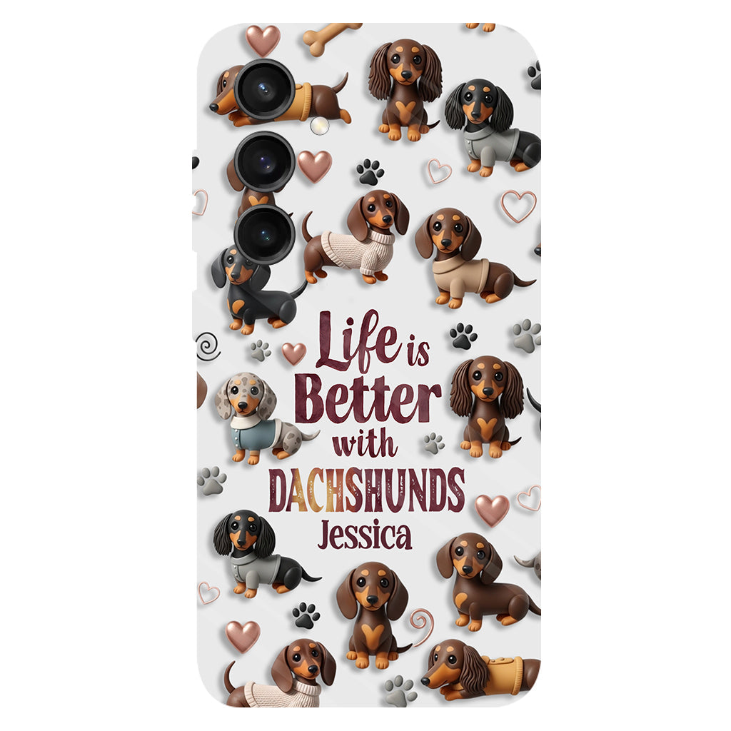 Just A Girl Who Loves Dogs - Personalized Dog Full Print Phone Case
