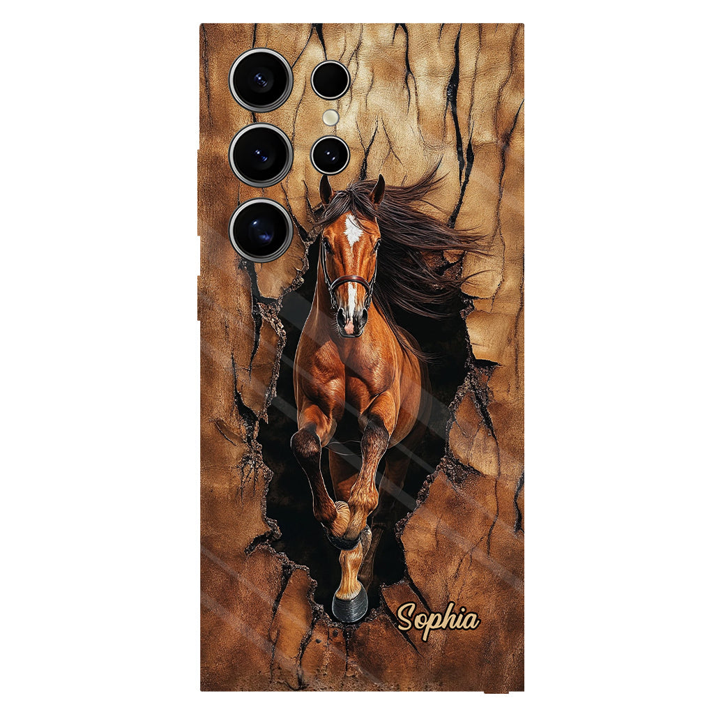 Horse Lovers - Personalized Horse Full Print Phone Case