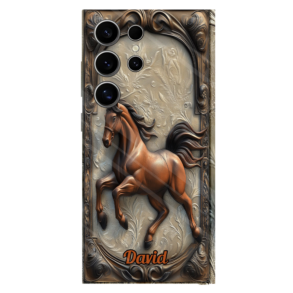 Love Horse - Personalized Horse Full Print Phone Case
