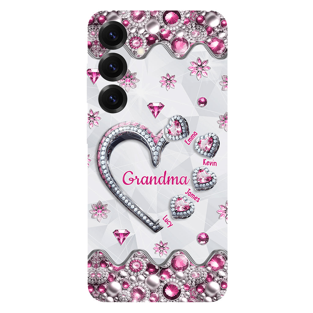 Grandma's Sweethearts Gift For Grandma, Mom,.. - Personalized Grandma Full Print Phone Case