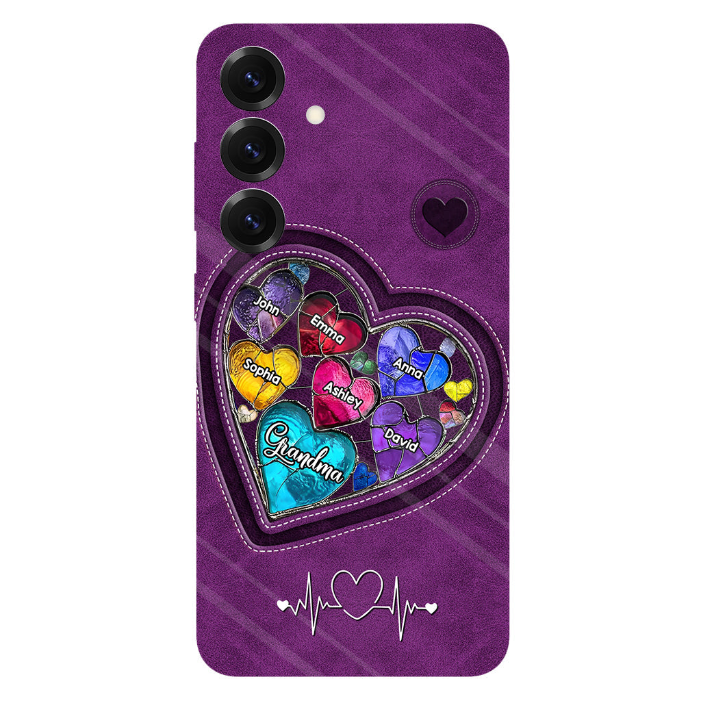 Grandma's Mom's Sweethearts - Personalized Grandma Full Print Phone Case