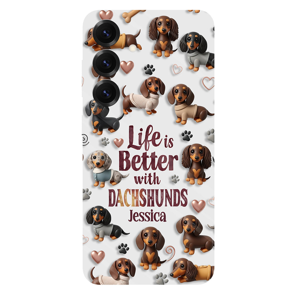 Just A Girl Who Loves Dogs - Personalized Dog Full Print Phone Case