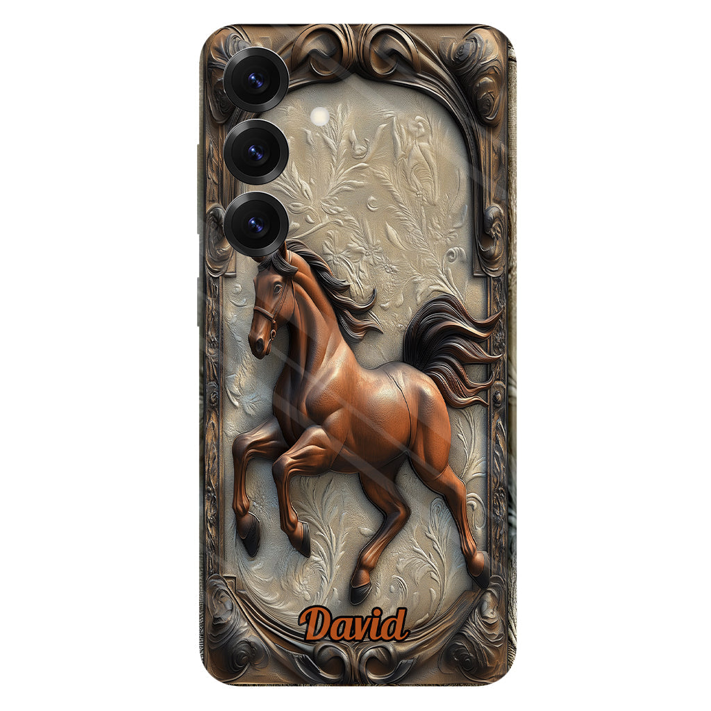 Love Horse - Personalized Horse Full Print Phone Case