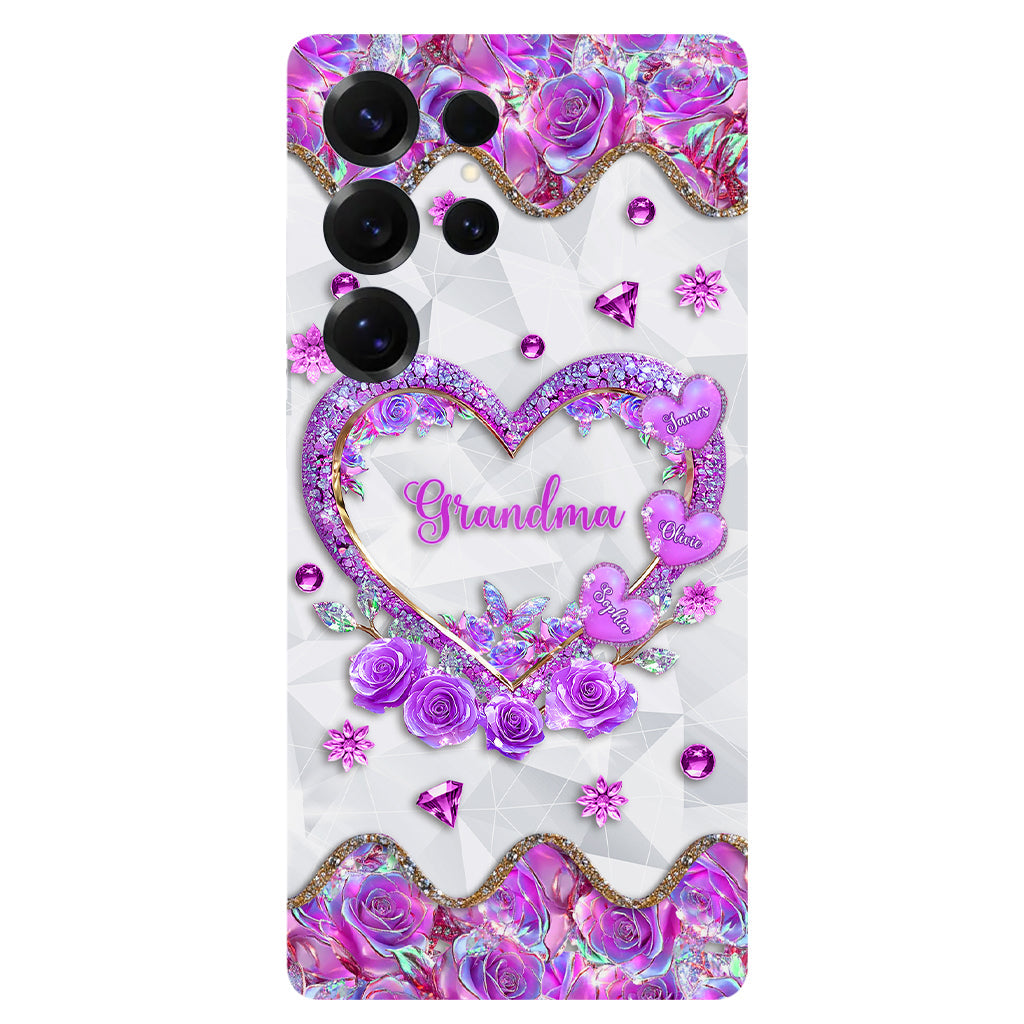 Grandma's Mom's Sweethearts - Personalized Grandma Full Print Phone Case
