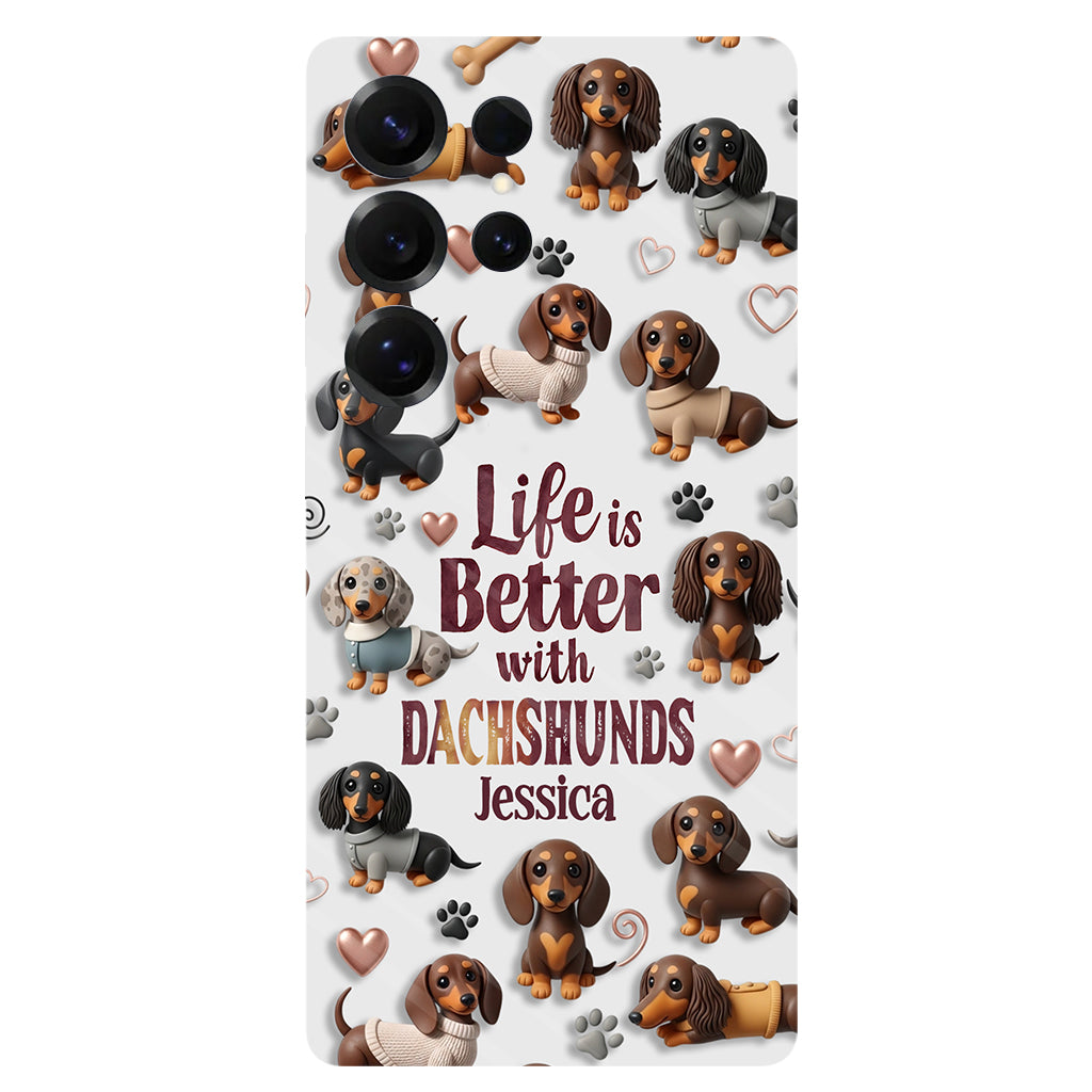 Just A Girl Who Loves Dogs - Personalized Dog Full Print Phone Case