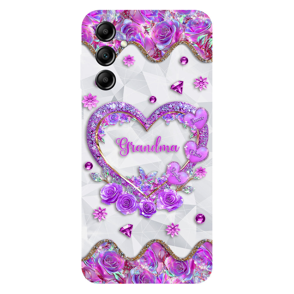Grandma's Mom's Sweethearts - Personalized Grandma Full Print Phone Case