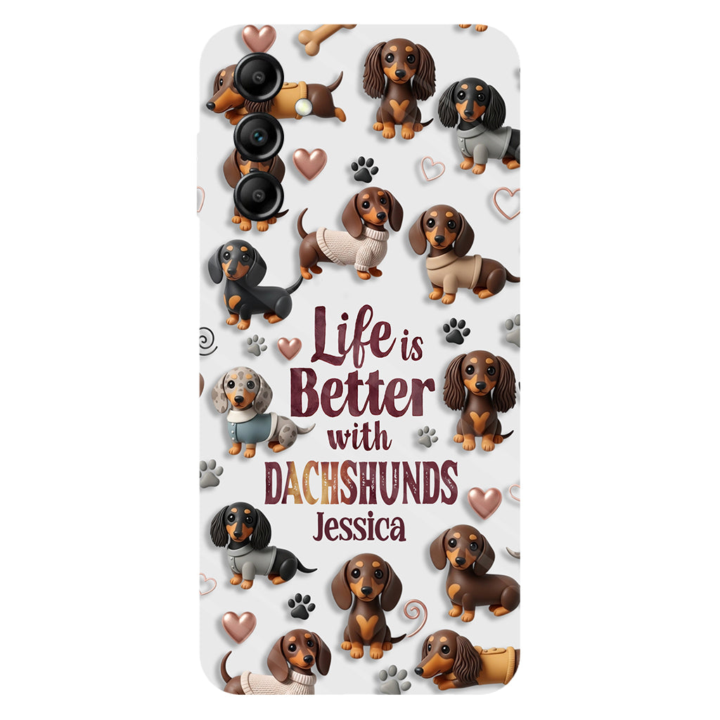 Just A Girl Who Loves Dogs - Personalized Dog Full Print Phone Case