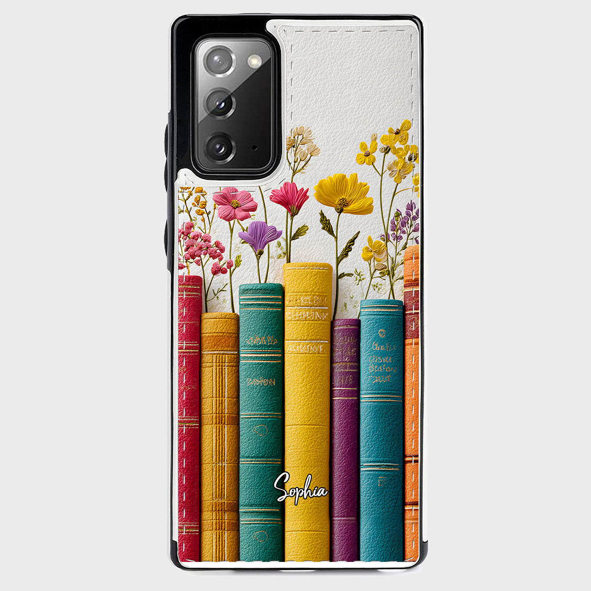 Vintage Flower Book - Personalized Book Foldable Wallet Phone Case