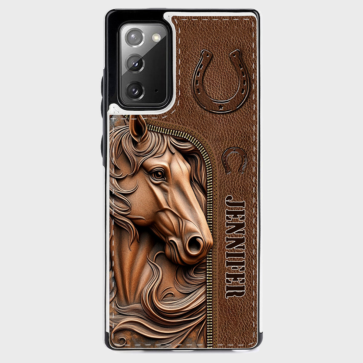 Easily Distracted By Horses - Personalized Horse Foldable Wallet Phone Case
