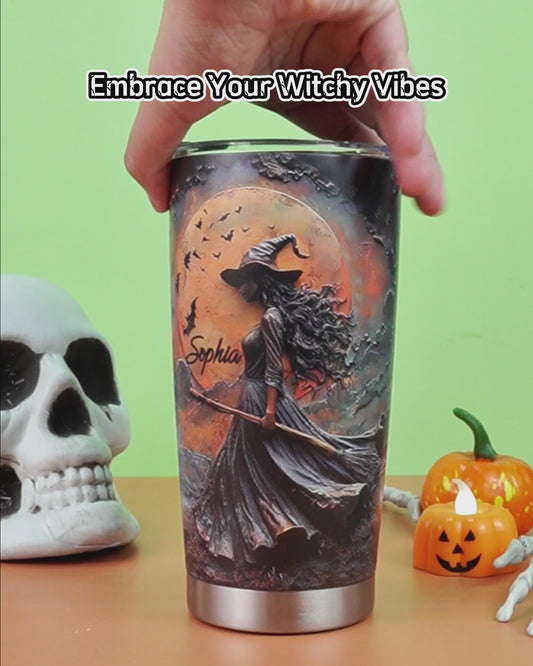 Beautiful Witch - Personalized Witch Tumbler