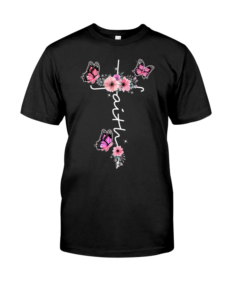 T-shirt et sweat à capuche Faith - Sensibilisation au cancer du sein 0822