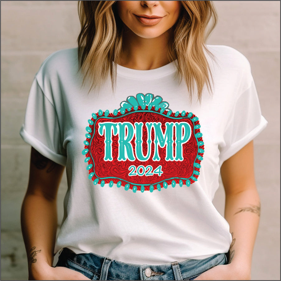 Trump 2024 T-Shirt, Western-Shirt, Rodeo-Schnalle, Cowboy-Shirt, MAGA-Shirt, Cowgirl-Shirt, Ranch-Shirt, Patriotisches Shirt, Wahl-Shirt & Hoodie