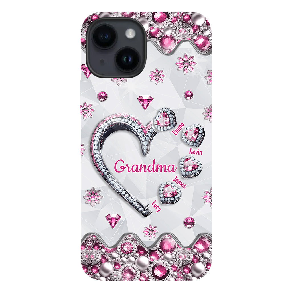 Grandma's Sweethearts Gift For Grandma, Mom,.. - Personalized Grandma Full Print Phone Case