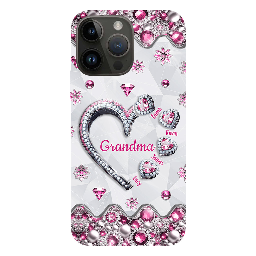 Grandma's Sweethearts Gift For Grandma, Mom,.. - Personalized Grandma Full Print Phone Case