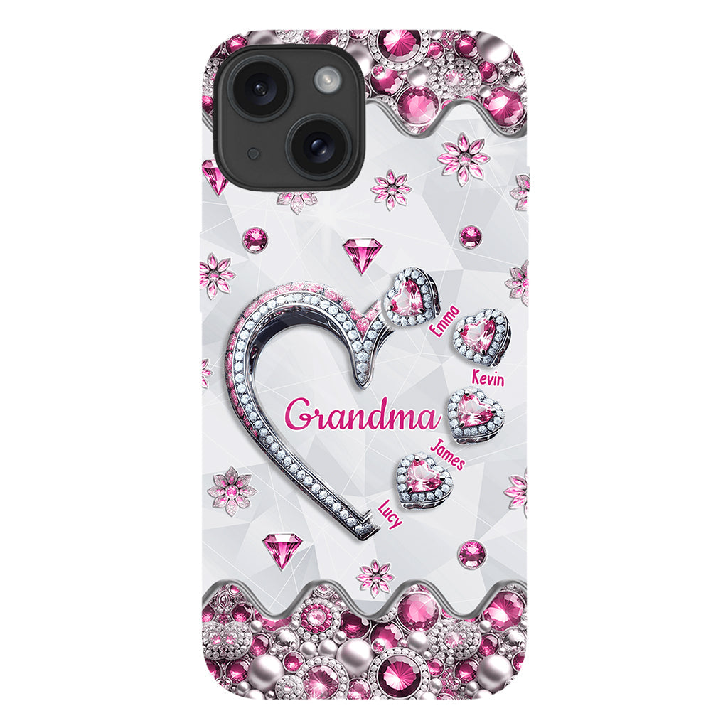 Grandma's Sweethearts Gift For Grandma, Mom,.. - Personalized Grandma Full Print Phone Case