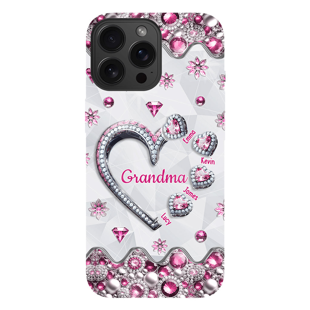 Grandma's Sweethearts Gift For Grandma, Mom,.. - Personalized Grandma Full Print Phone Case