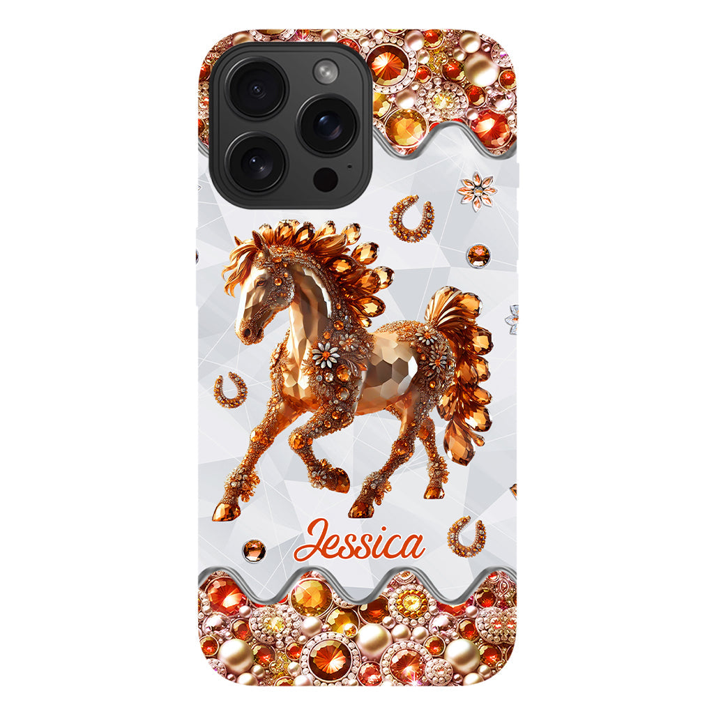 Just A Girl Who Loves Horses - Personalized Horse Full Print Phone Case