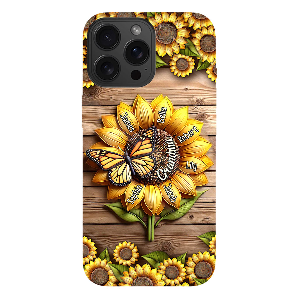 You Are My Sunshine Grandma Mom - Personalized Grandma Full Print Phone Case