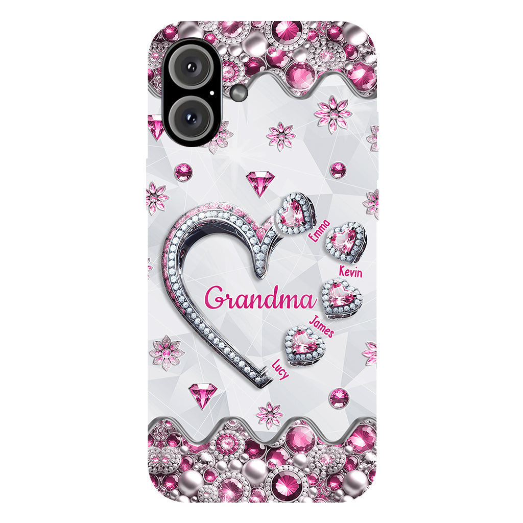 Grandma's Sweethearts Gift For Grandma, Mom,.. - Personalized Grandma Full Print Phone Case