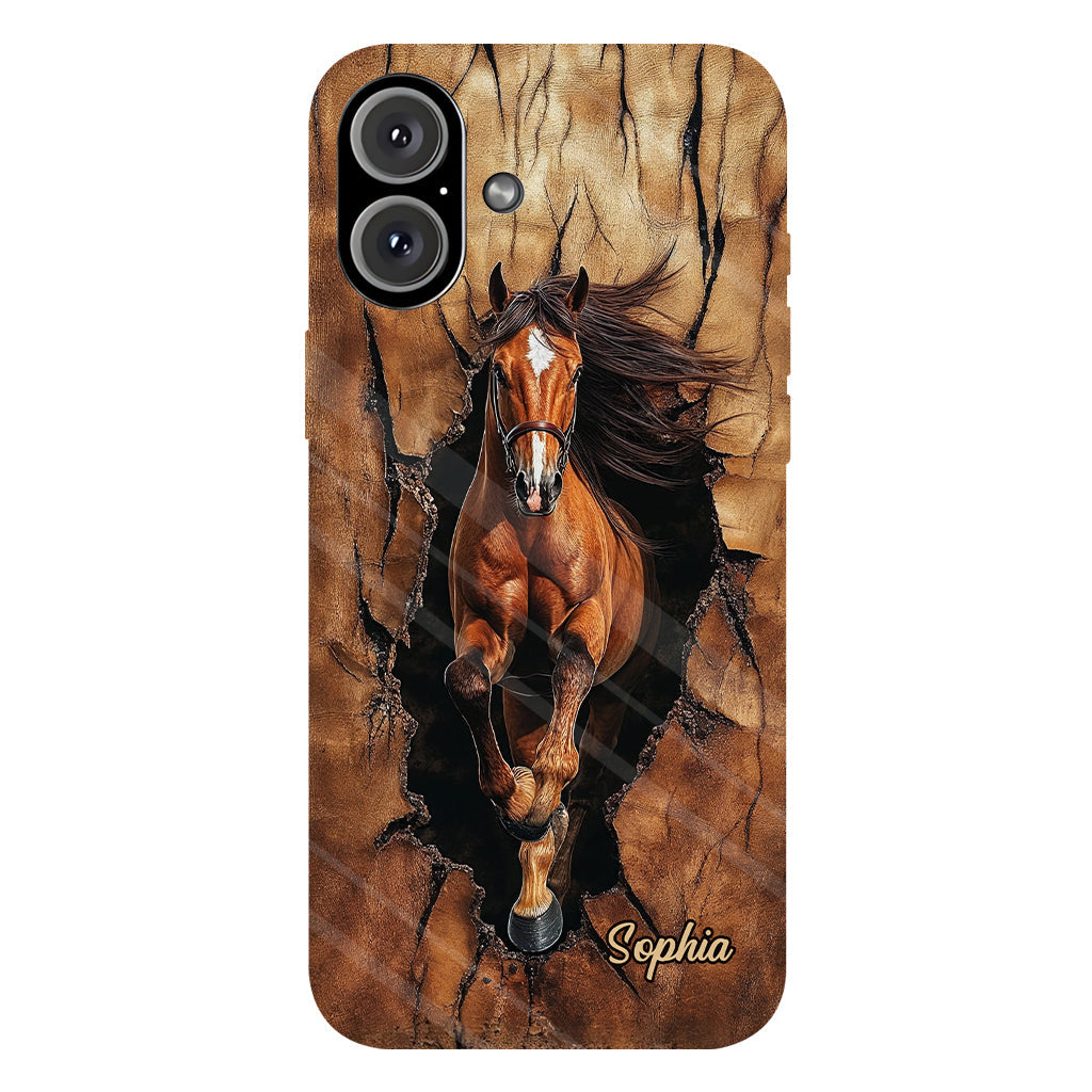 Horse Lovers - Personalized Horse Full Print Phone Case