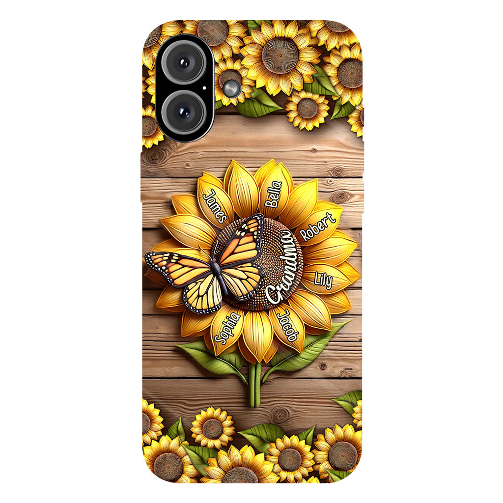 You Are My Sunshine Grandma Mom - Personalized Grandma Full Print Phone Case