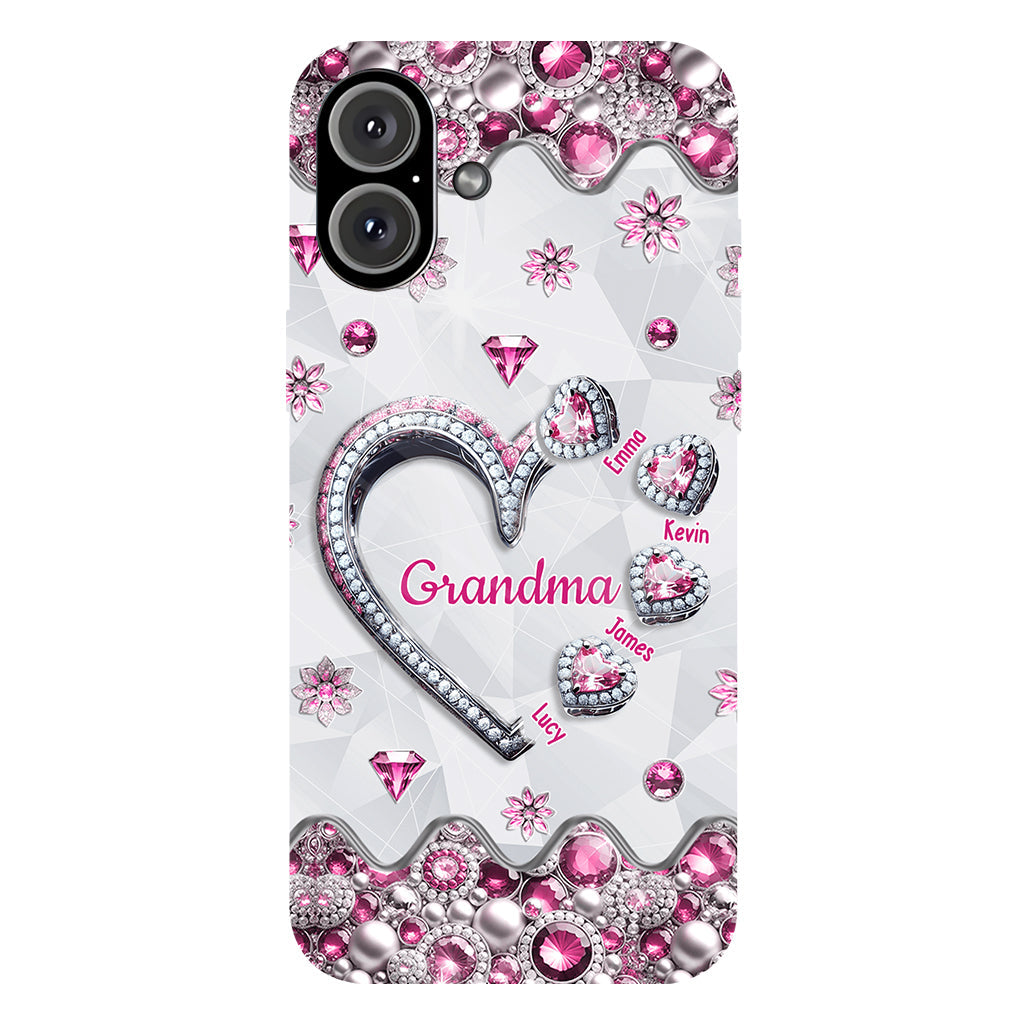 Grandma's Sweethearts Gift For Grandma, Mom,.. - Personalized Grandma Full Print Phone Case