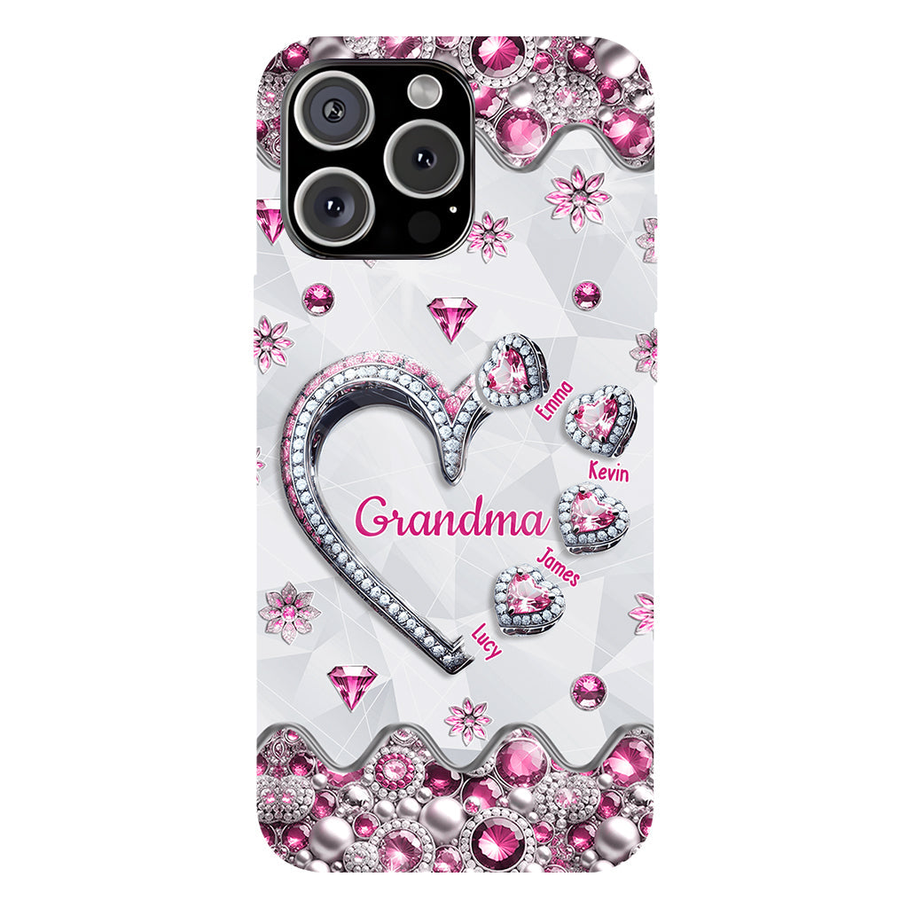 Grandma's Sweethearts Gift For Grandma, Mom,.. - Personalized Grandma Full Print Phone Case