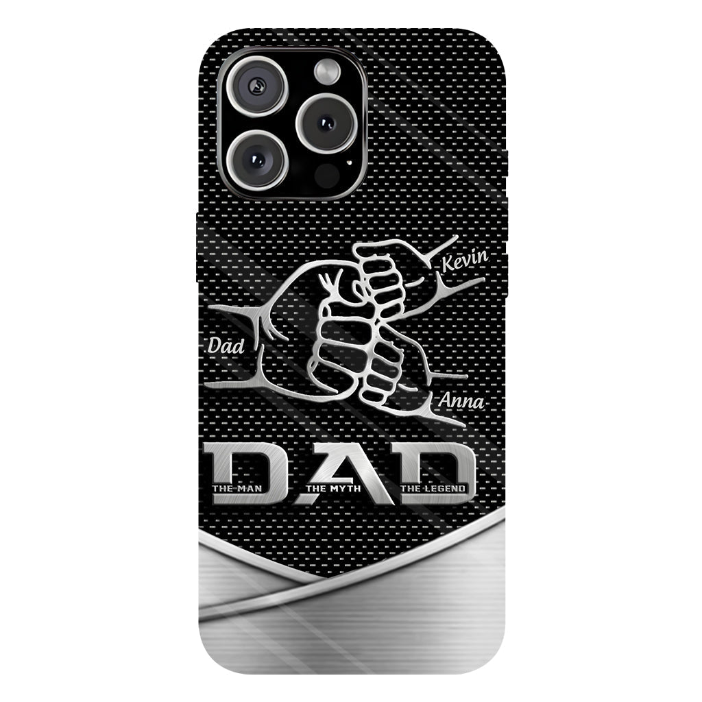Dad The Man The Myth The Legend First Bump - Christmas Gift for Dad - Personalized Father Full Print Phone Case