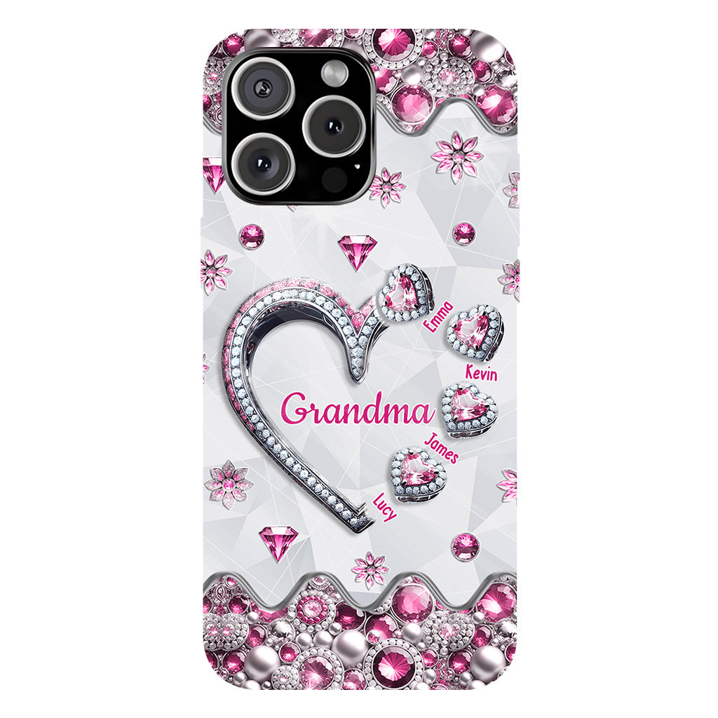 Grandma's Sweethearts Gift For Grandma, Mom,.. - Personalized Grandma Full Print Phone Case