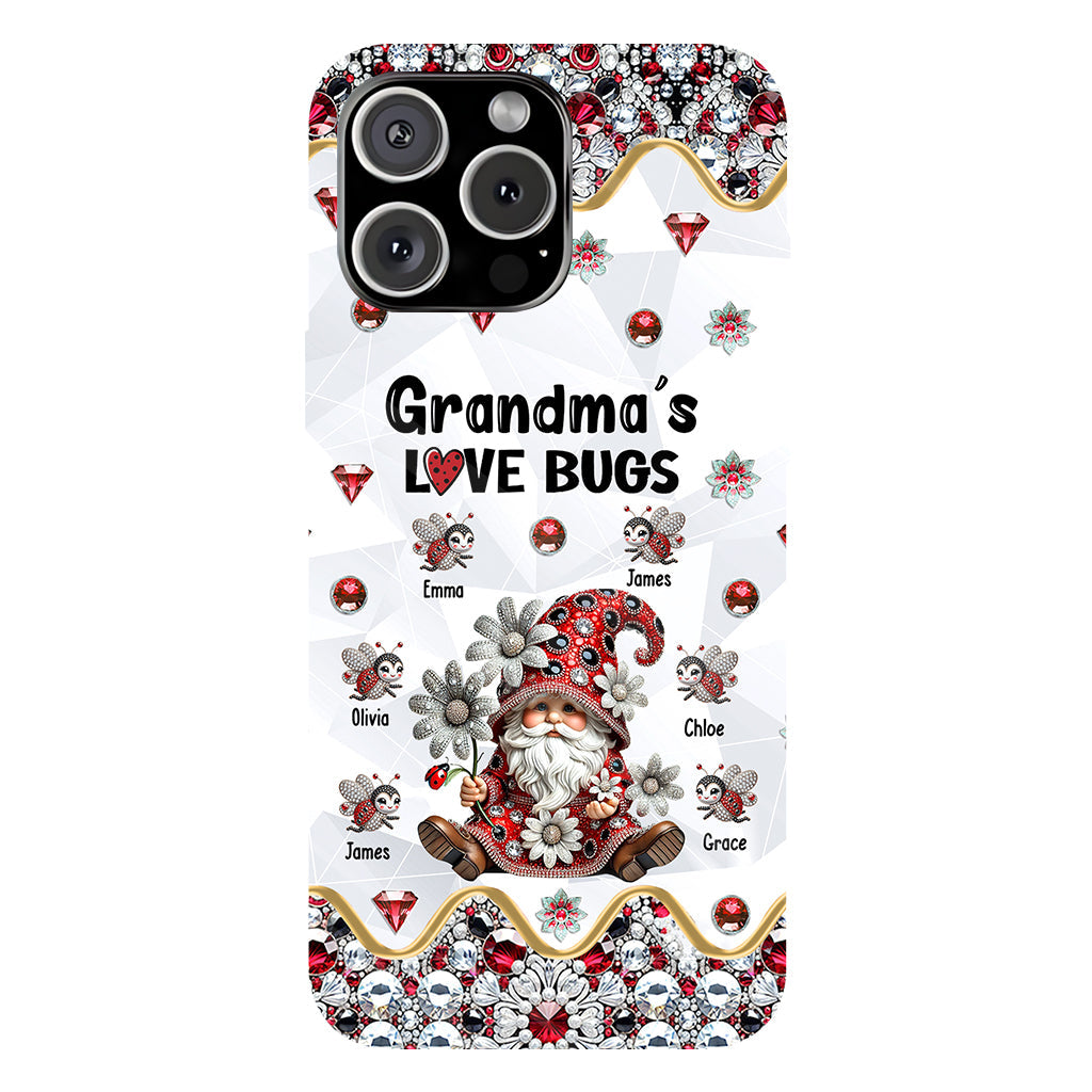 Grandma's Love Bugs - Personalized Grandma Full Print Phone Case