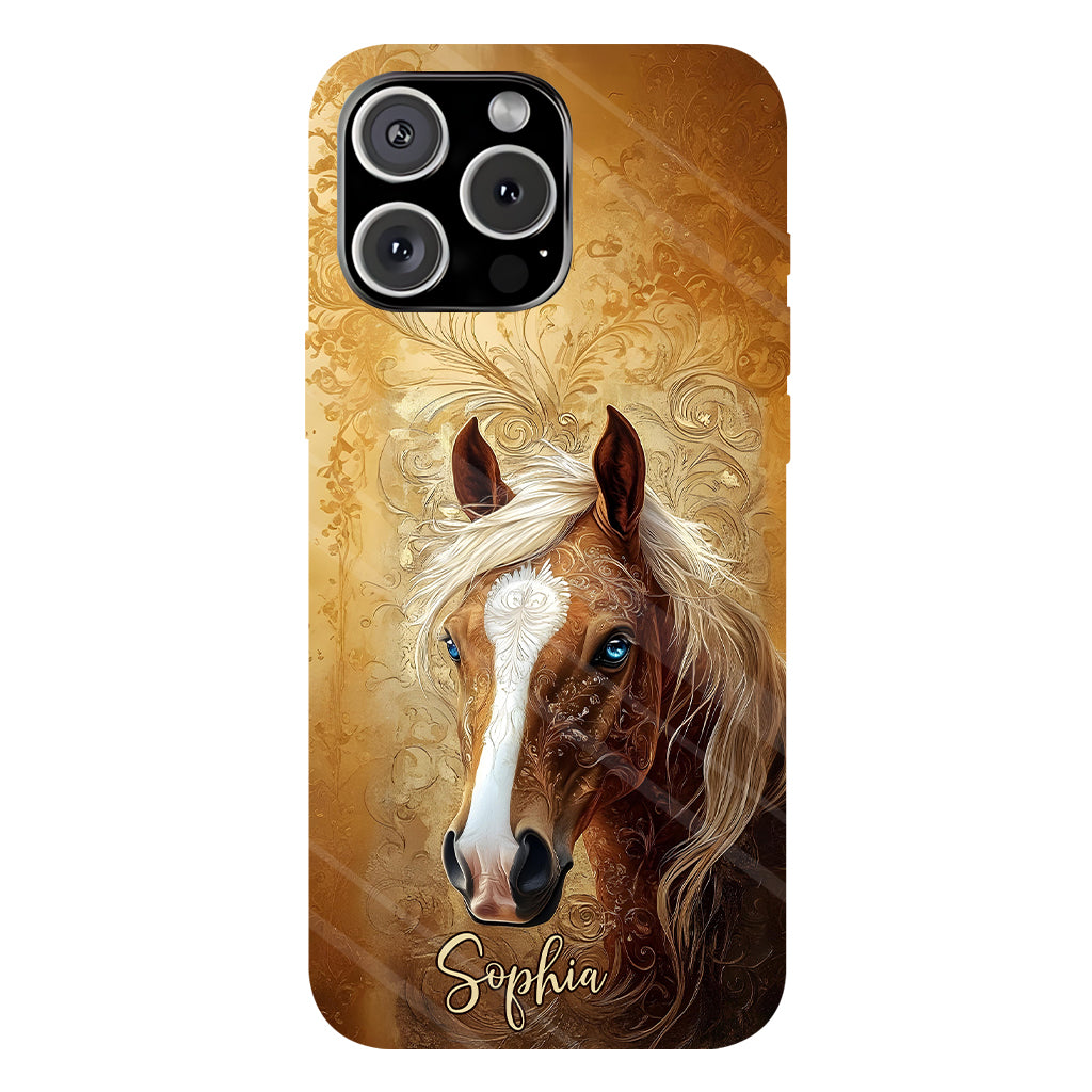 Love Horses - Personalized Horse Full Print Phone Case