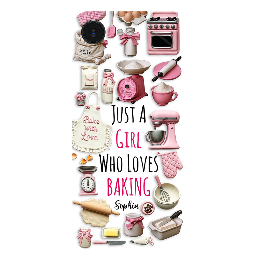 Just A Girl Who Loves Baking - Personalized Baking Full Print Phone Case