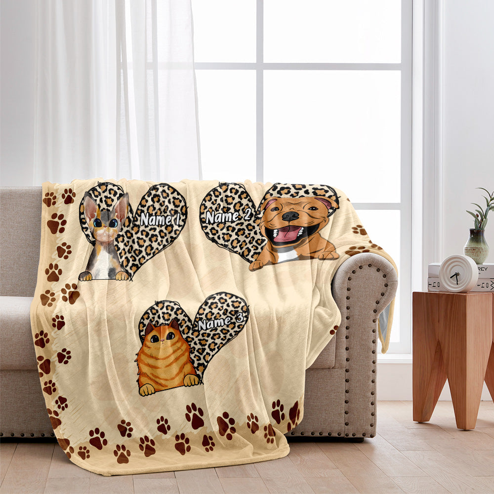 Mama's Little Sweet Hearts - Personalized Mother's day Dog Blanket