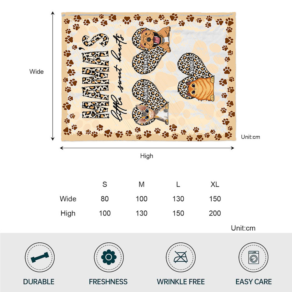 Mama's Little Sweet Hearts - Personalized Mother's day Dog Blanket