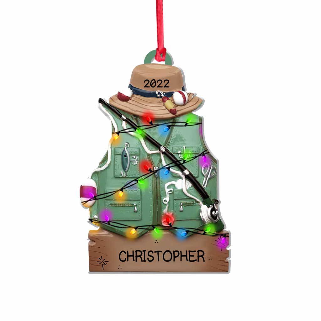 Angel-Outfit - Personalisierter Weihnachtsbaumschmuck (beidseitig bedruckt)