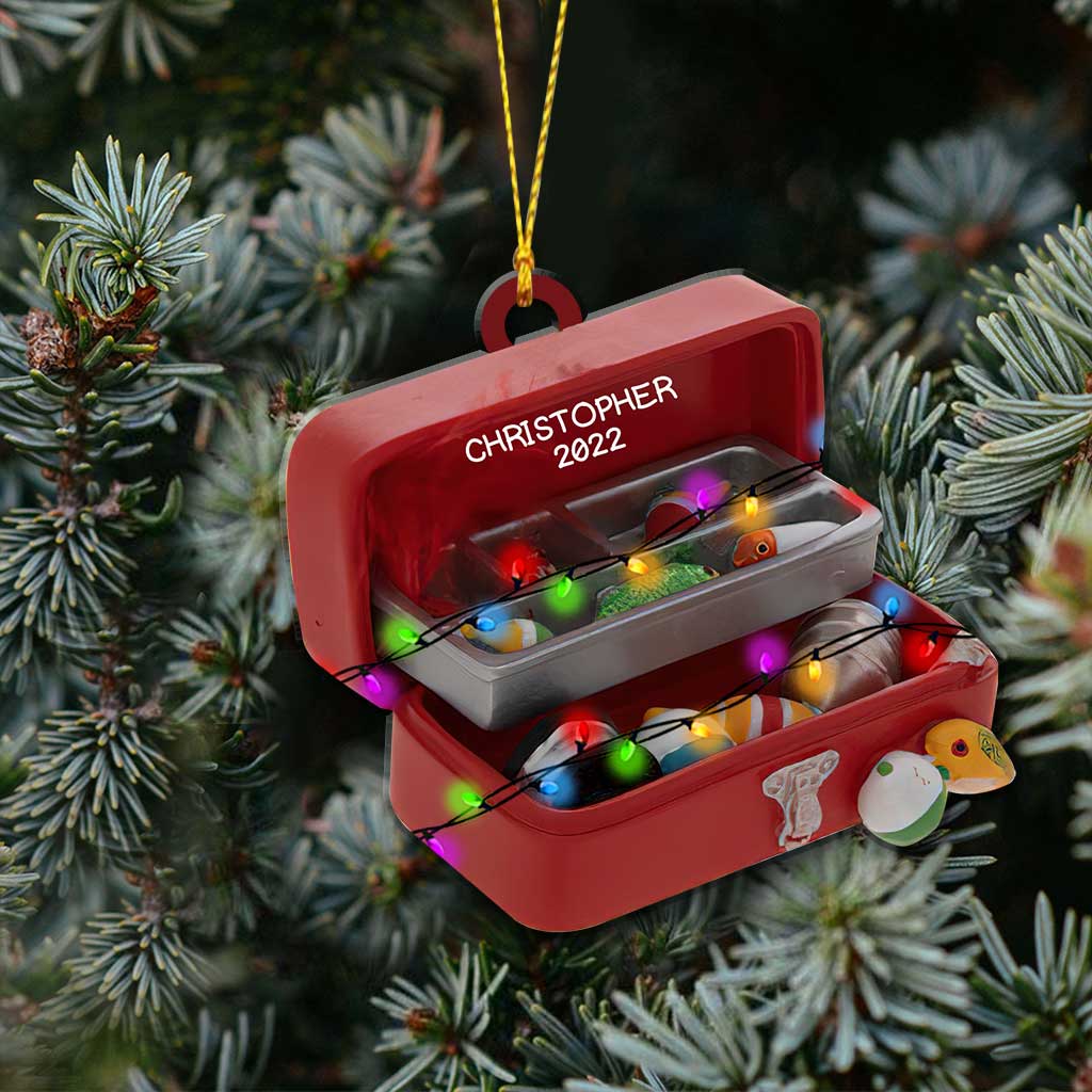 Fishing Tools - Personalized Christmas Ornament (Printed On Both Sides)