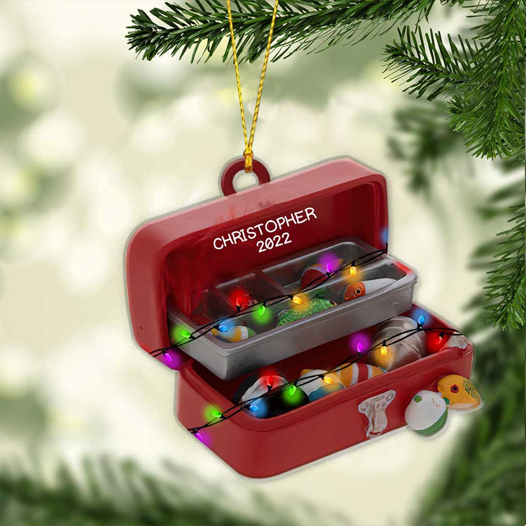Fishing Tools - Personalized Christmas Ornament (Printed On Both Sides)