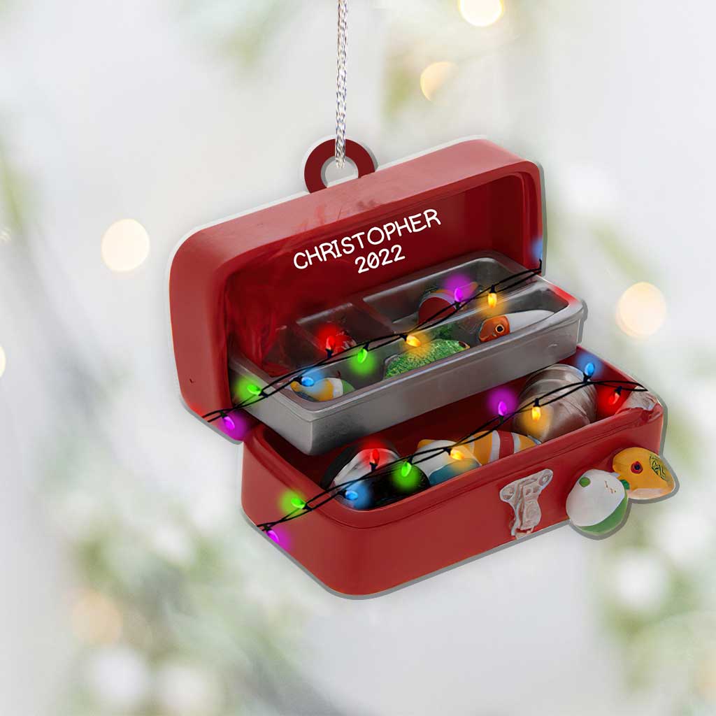 Fishing Tools - Personalized Christmas Ornament (Printed On Both Sides)