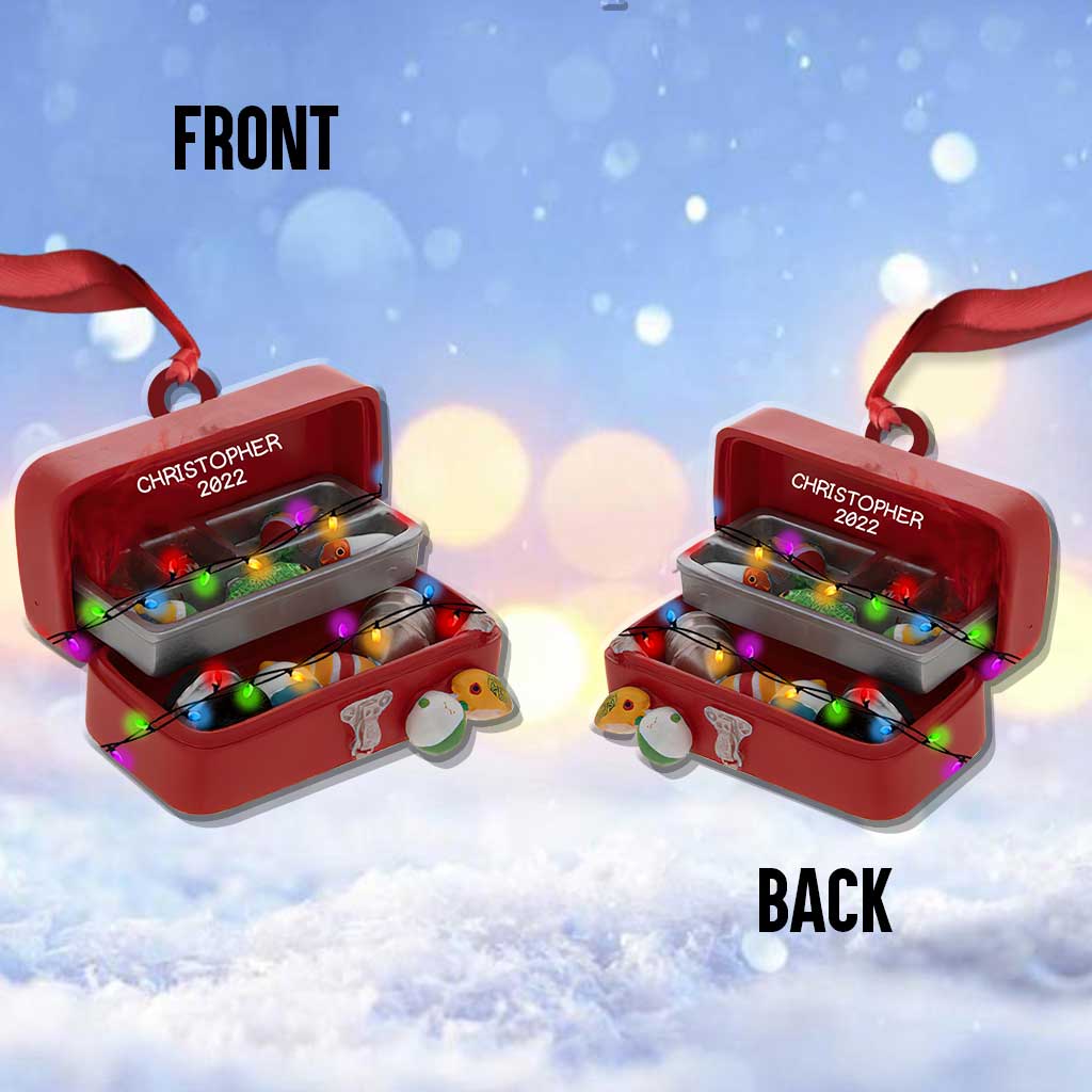 Fishing Tools - Personalized Christmas Ornament (Printed On Both Sides)
