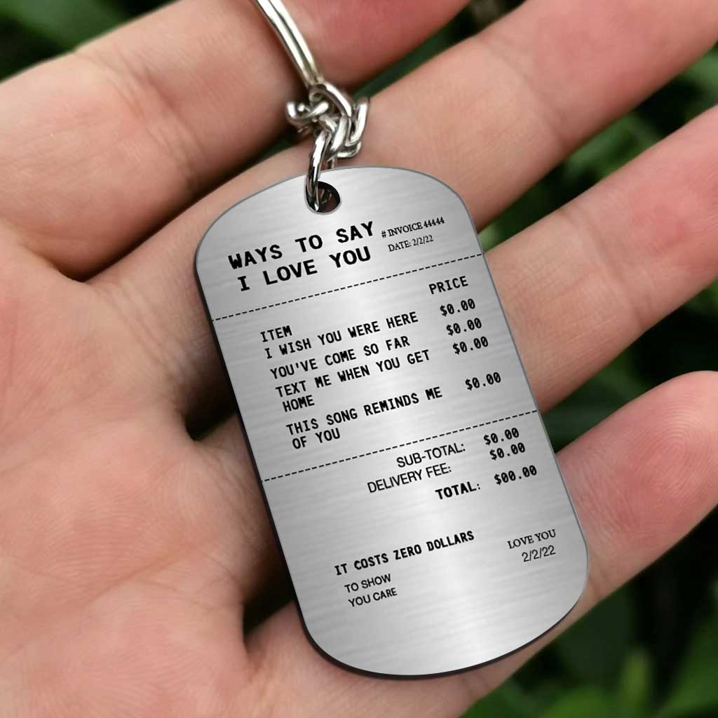 Way To Say I Love You - Personalized Couple Stainless Steel Keychain