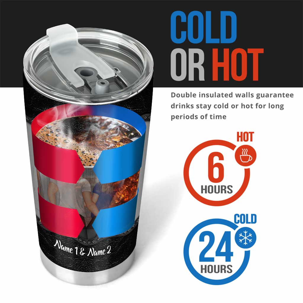 I Love You For Your Personality - Personalized Couple Tumbler