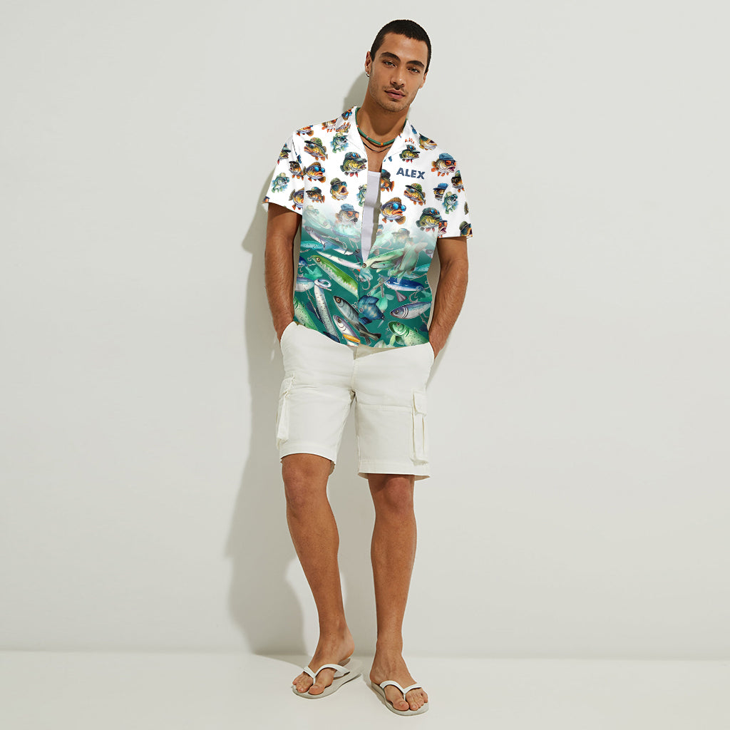 Fishing Lovers - Personalized Fishing Hawaiian Shirt