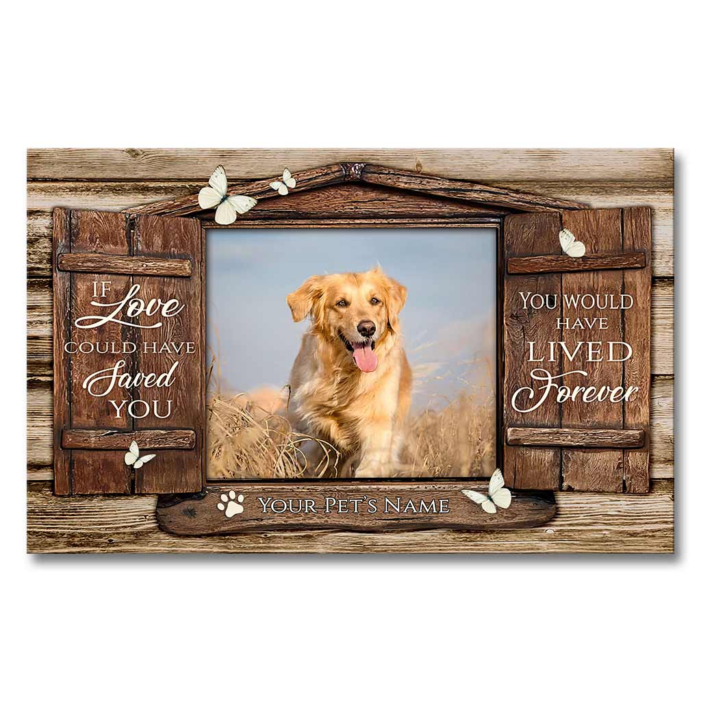 Si l'amour avait pu sauver votre chien - Toile et affiche personnalisées