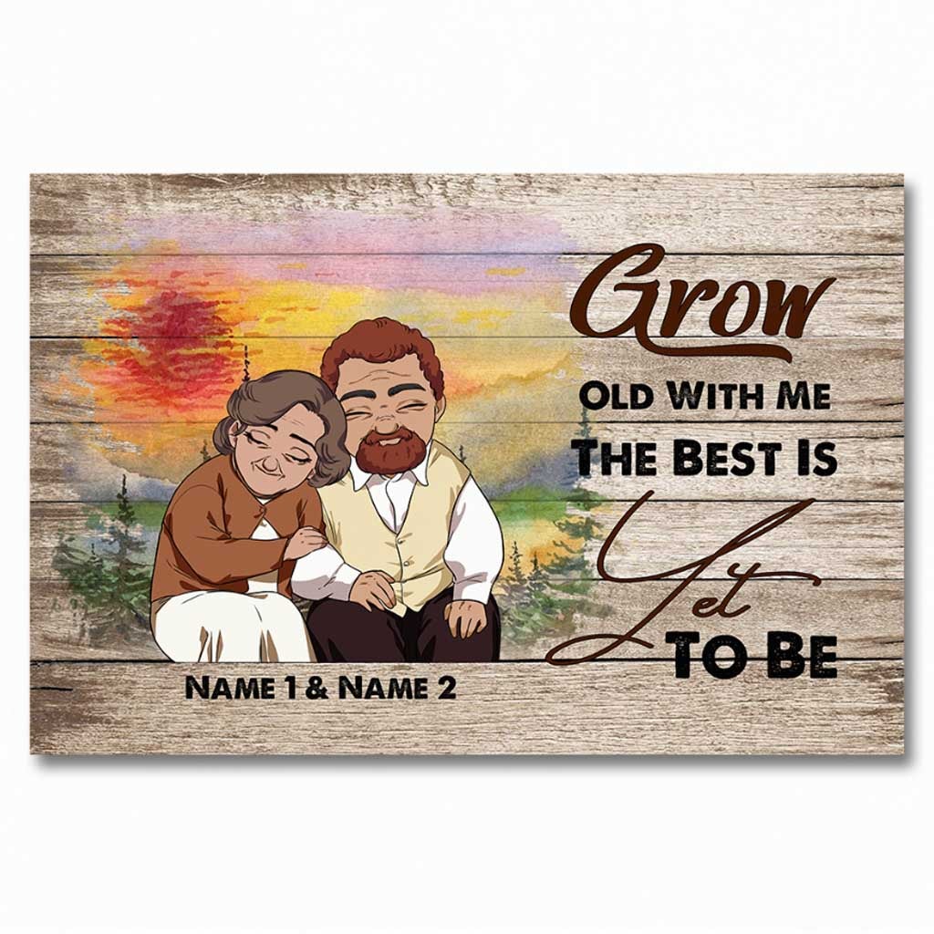 Grow Old With Me - Personalized Couple Poster