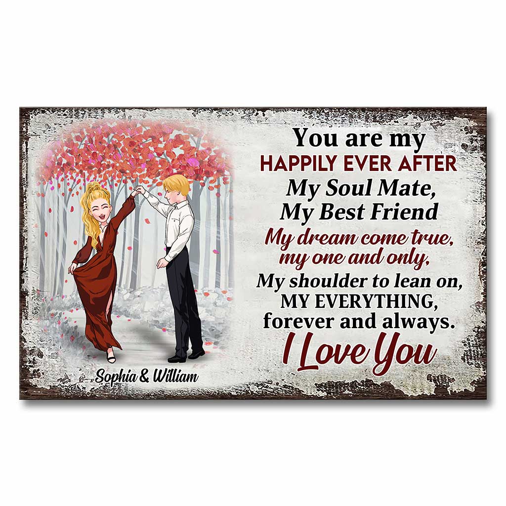 You Are My Happily Ever After - Personalized Couple Canvas And Poster